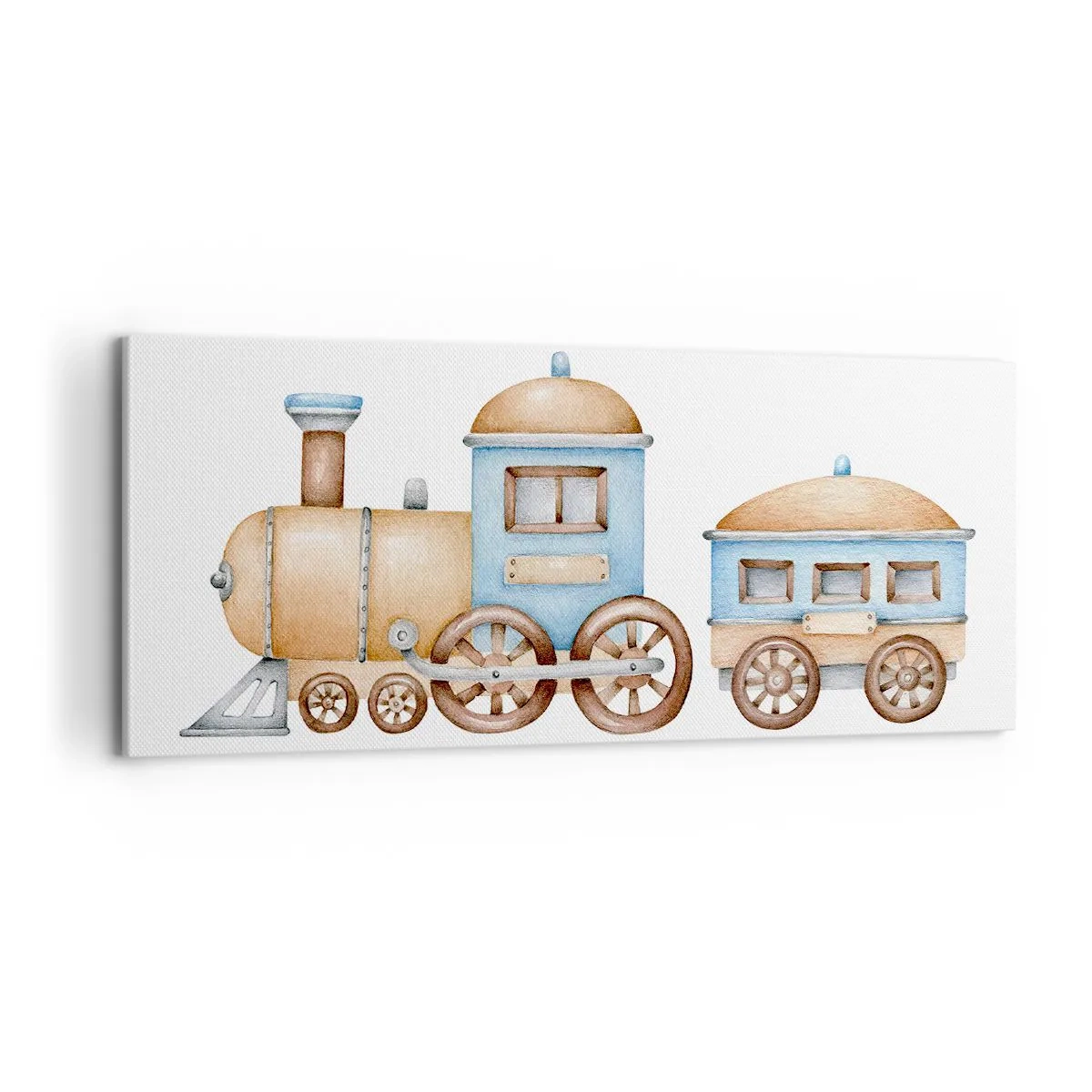 Cuadro sobre lienzo - Impresión de Imagen - De pie en la estación... - 100x40 cm