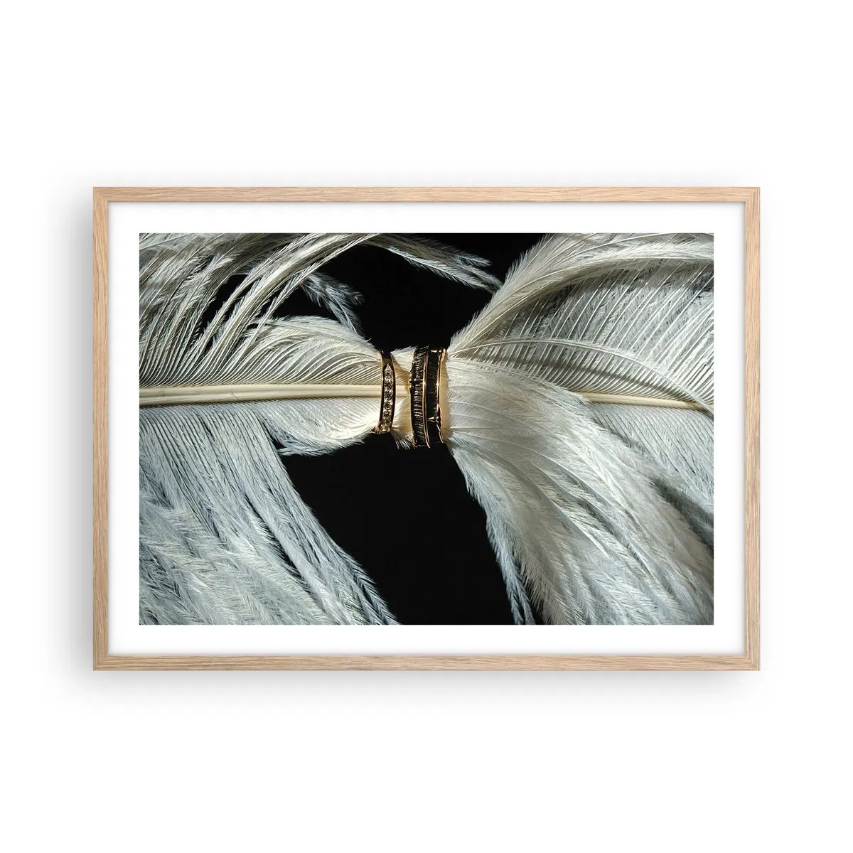 Póster en marco roble claro - ...y no te dejaré.... - 70x50 cm