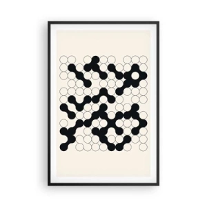 Póster en marco negro - Juego chino - una variación - 61x91 cm