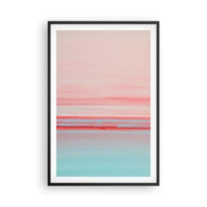 Póster en marco negro - Abstracción al amanecer - 61x91 cm