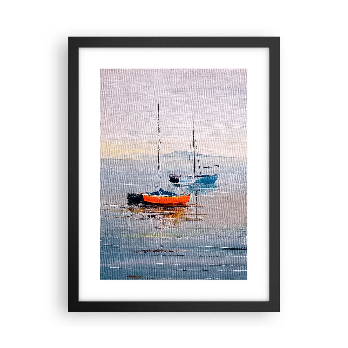 Póster en marco negro - Un más que merecido descanso - 30x40 cm