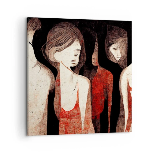 Cuadro sobre lienzo - Impresión de Imagen - Madonnas de la oscuridad - 50x50 cm