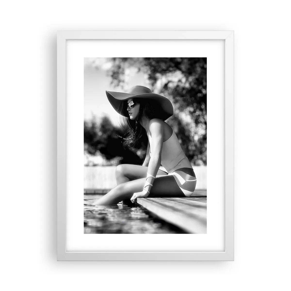 Póster en marco blanco - Un sueño de verano - 30x40 cm