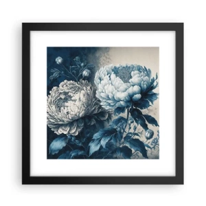 Póster en marco negro - Una pareja unida - 30x30 cm