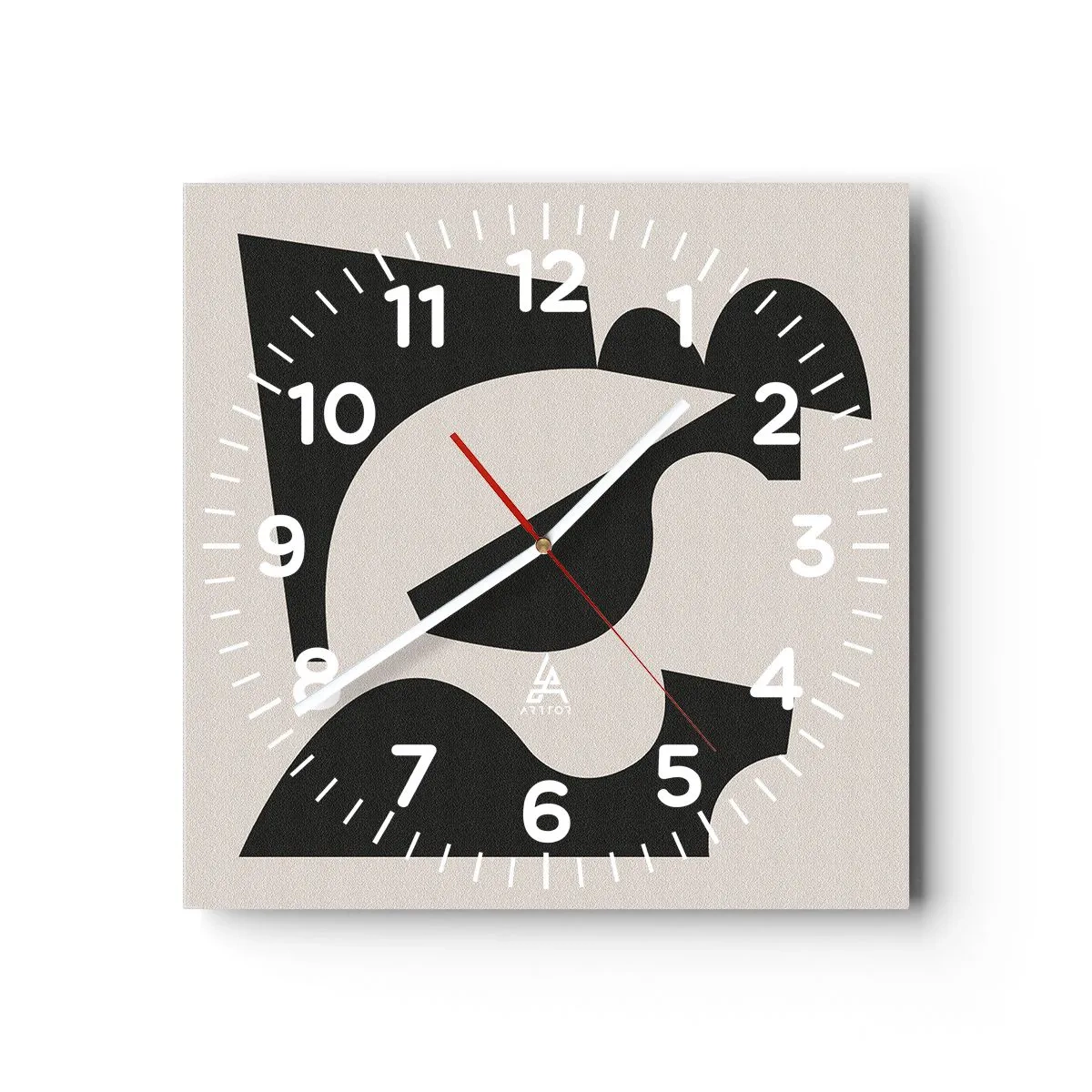 Reloj de pared - Reloj de vidrio - Para automontaje - 30x30 cm