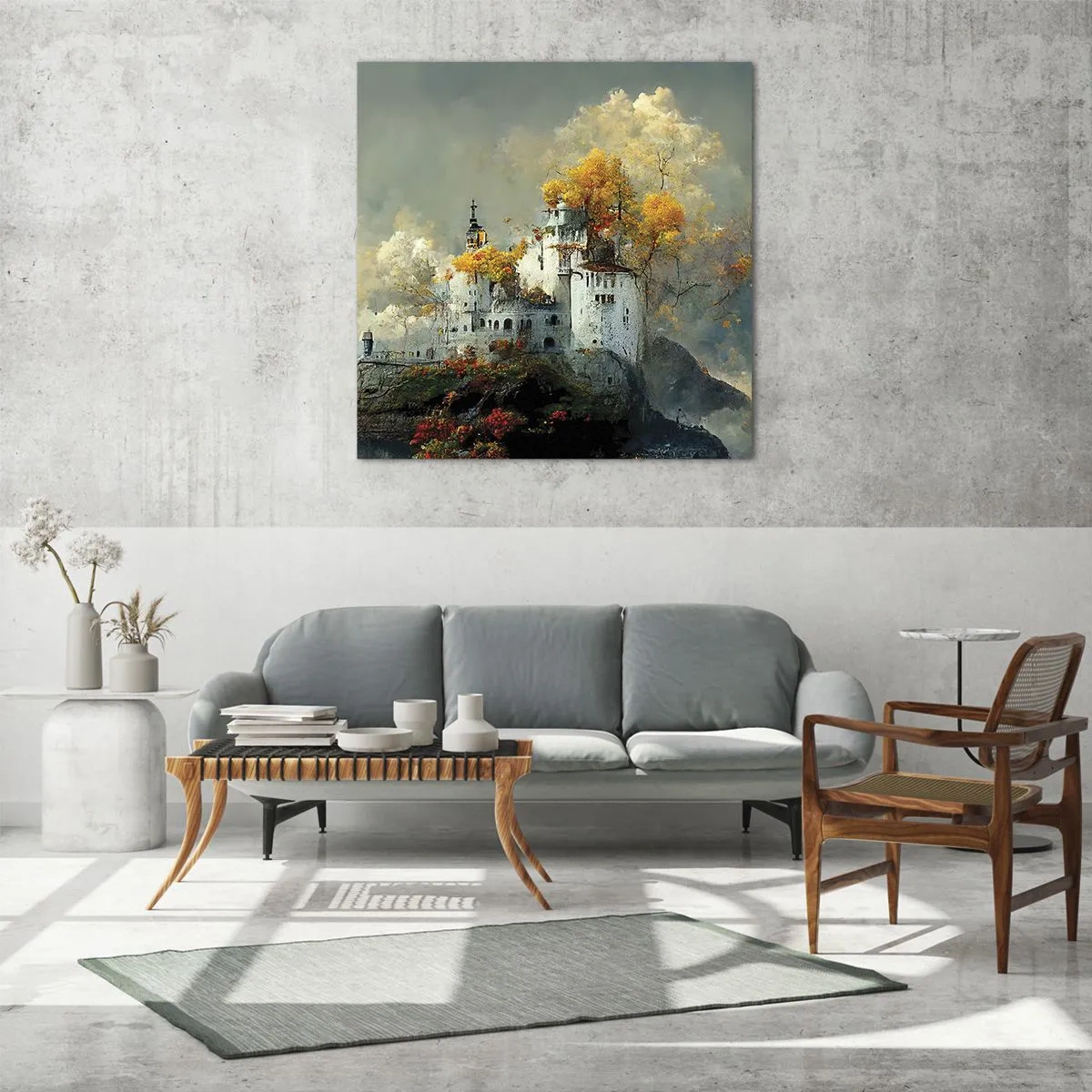 Cuadro sobre vidrio - Impresiones sobre Vidrio - El comienzo de una historia romántica - 40x40 cm