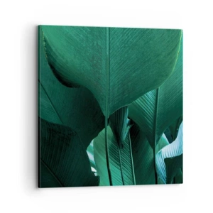 Cuadro sobre lienzo - Impresión de Imagen - De cara a la luz - 70x70 cm