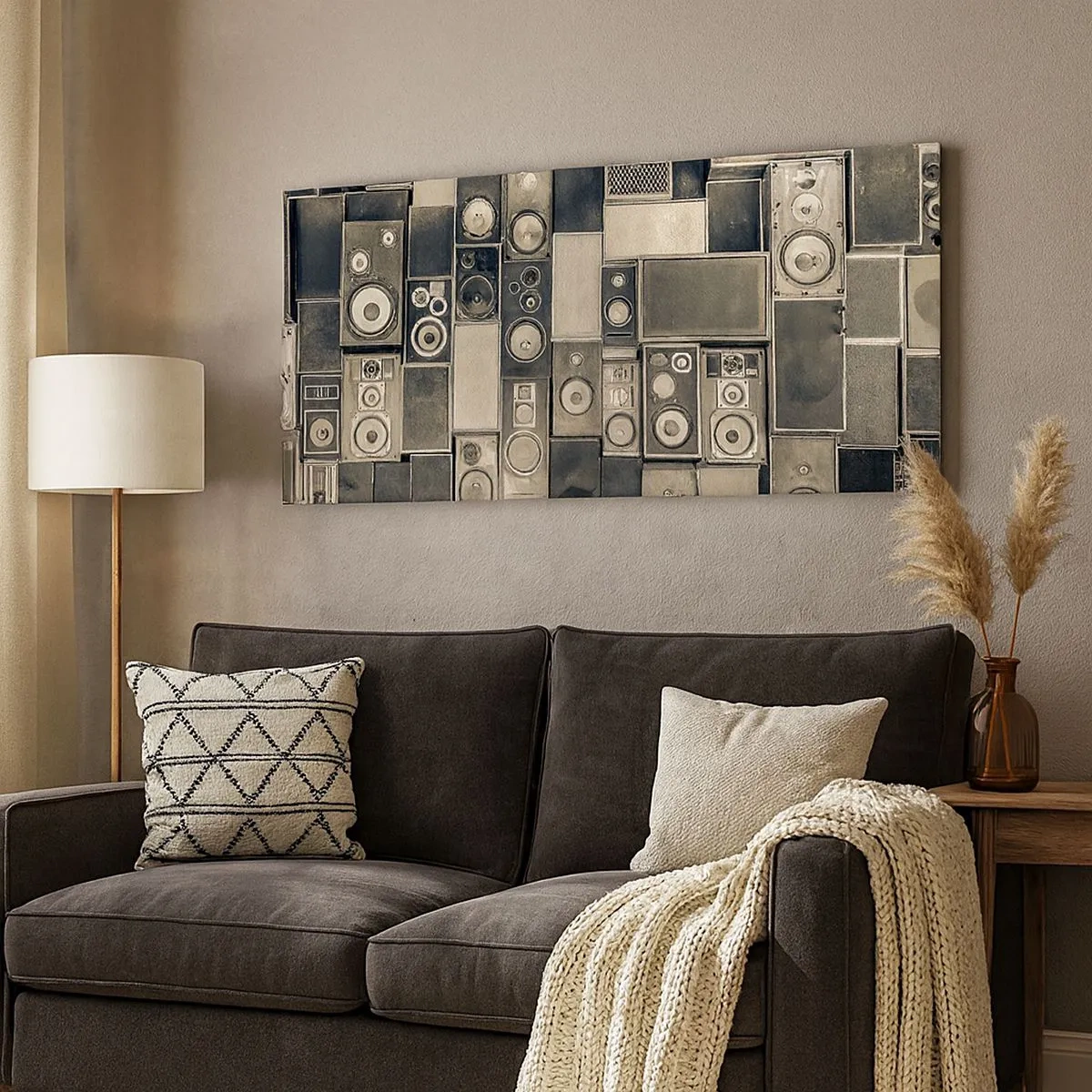 Cuadro sobre lienzo - Impresión de Imagen - Y todo fluye - 100x40 cm