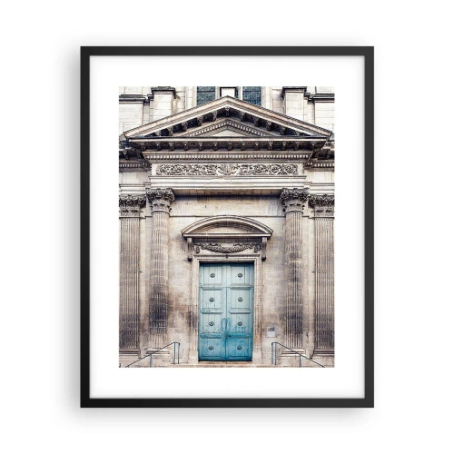 Póster en marco negro - Puerta al mundo espiritual - 40x50 cm