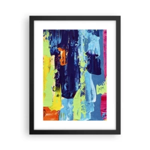 Póster en marco negro - ¡La vida es hermosa! - 30x40 cm