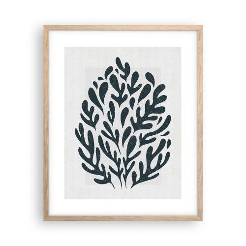 Póster en marco roble claro - Formas de la naturaleza - 40x50 cm