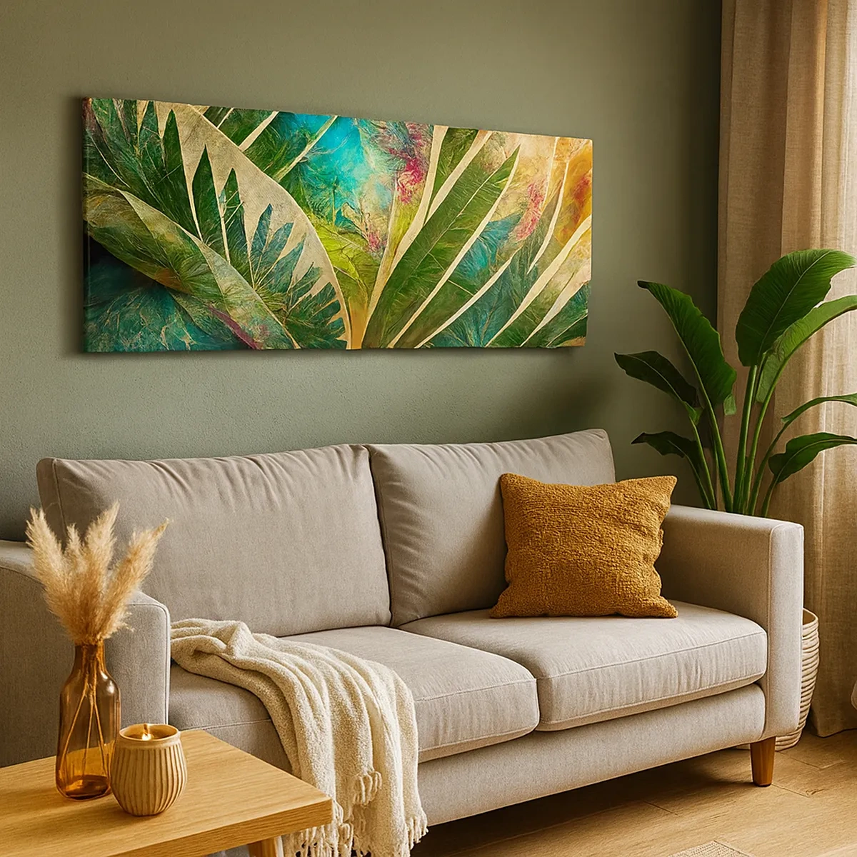 Cuadro sobre lienzo - Impresión de Imagen - Los colores del trópico - 30x30 cm