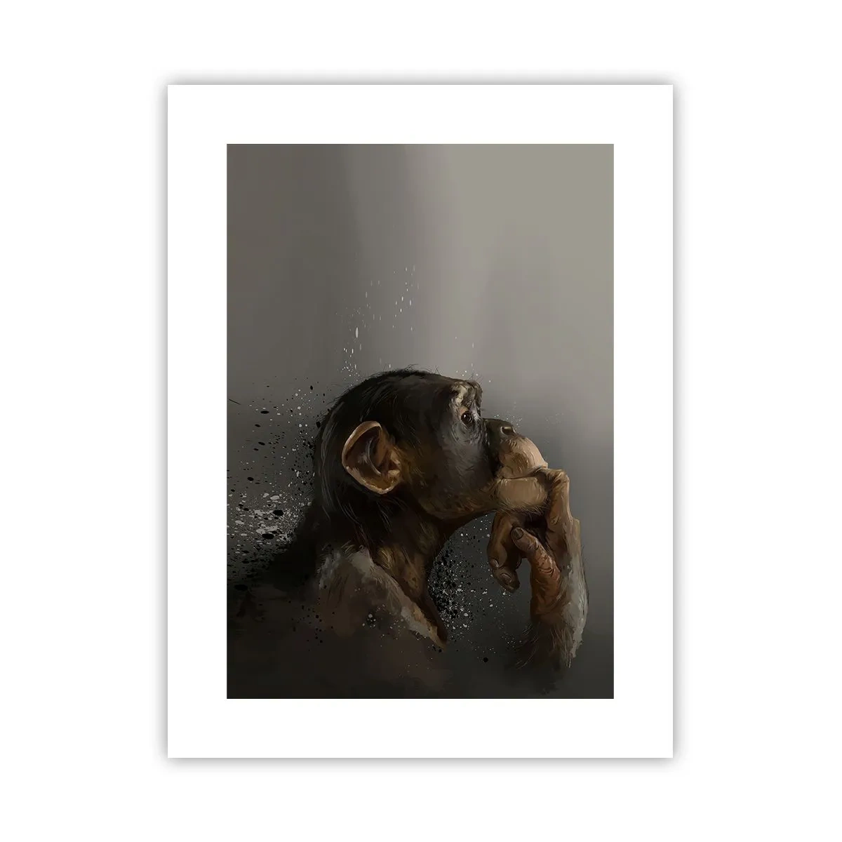Póster - La evolución del pensador - 30x40 cm