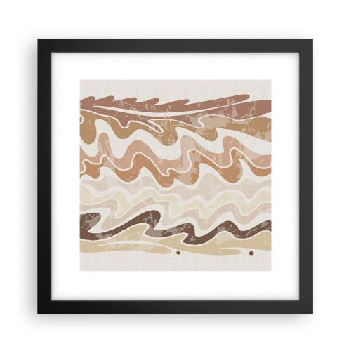 Póster en marco negro - Buena energía - buenas emociones - 30x30 cm