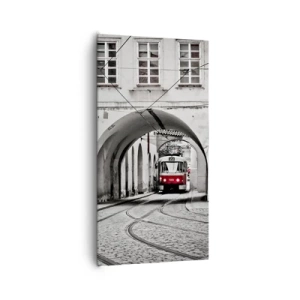 Cuadro sobre lienzo - Impresión de Imagen - A través del laberinto urbano - 65x120 cm