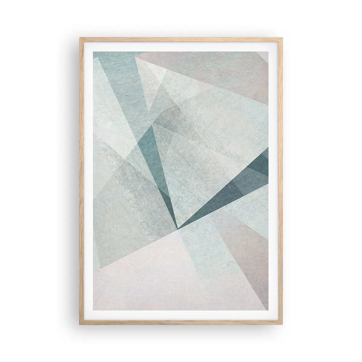 Póster en marco roble claro - Tranquilo pero dinámico - 70x100 cm