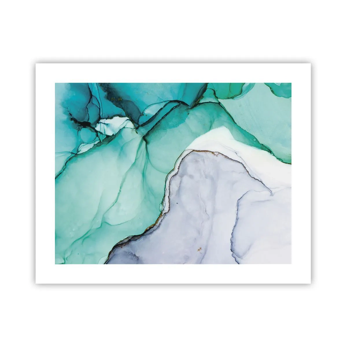 Póster - Estudio en turquesa - 50x40 cm