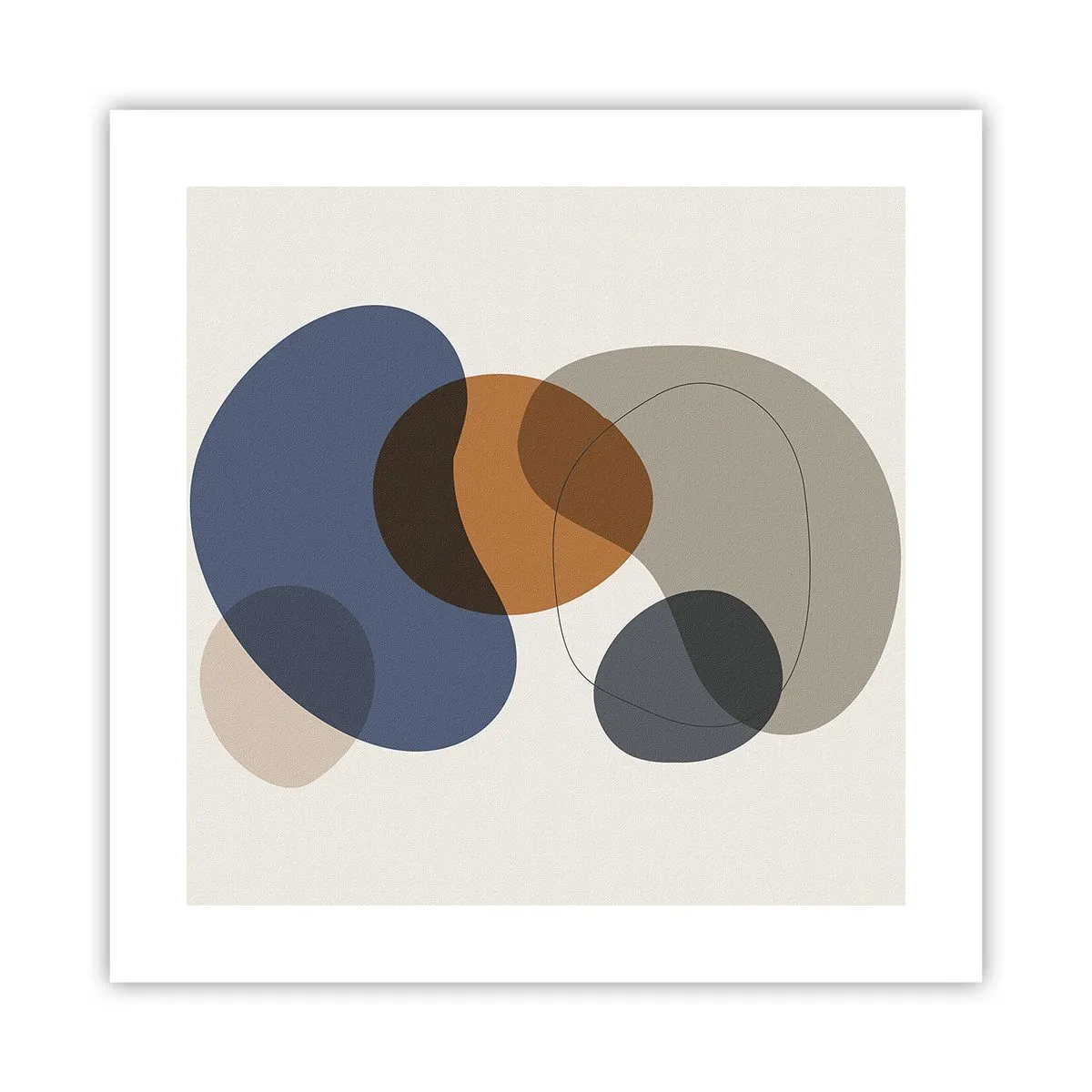 Póster - Gotas de color - 40x40 cm