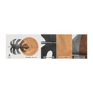 Muestra de fotomural autoadhesivo Deluxe Sticker - Siempre el sol - Hoja, Sol, bohemia - 100x30 cm