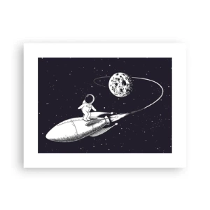 Póster - Surfista espacial - 40x30 cm
