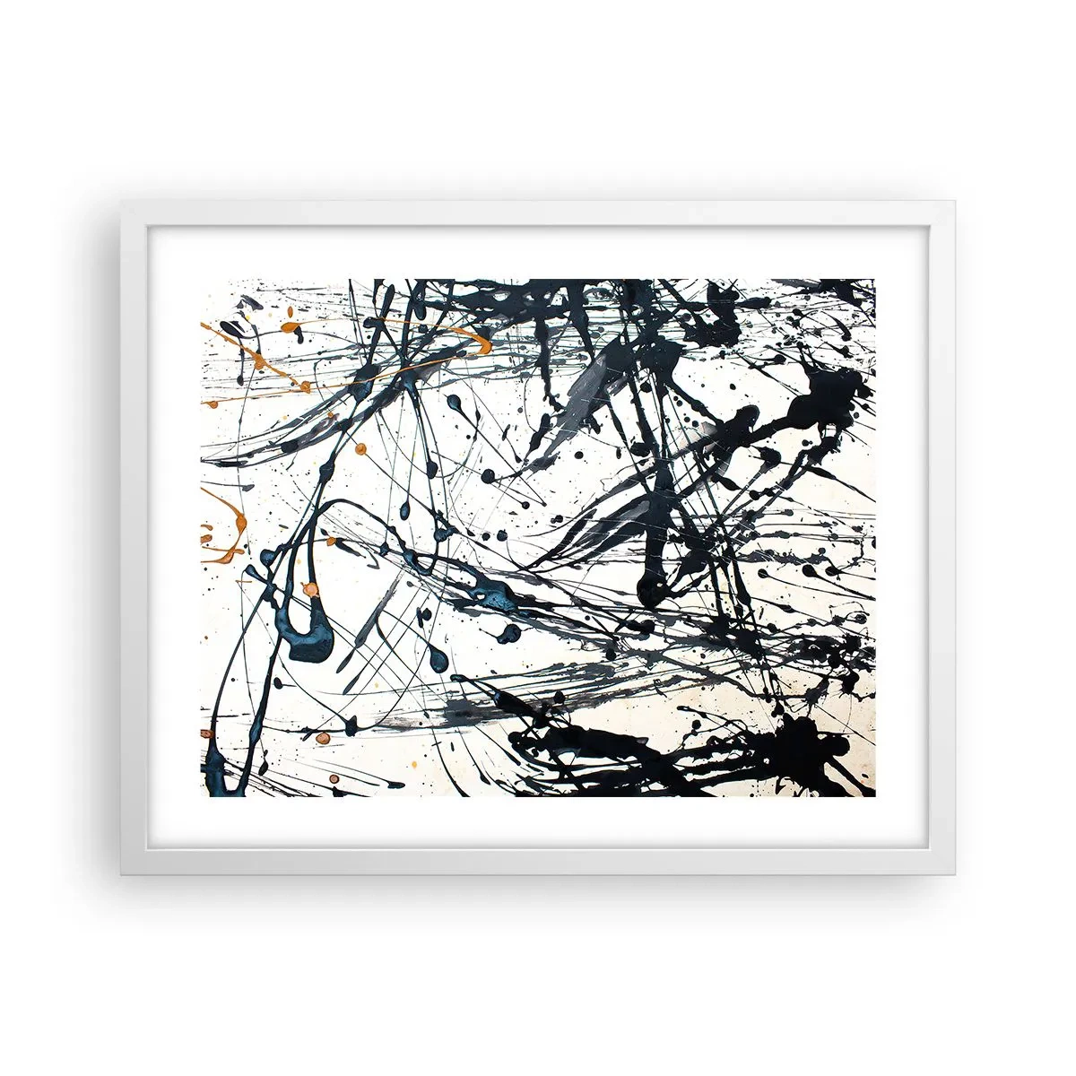 Póster en marco blanco - ¿Con o sin sentido? - 50x40 cm
