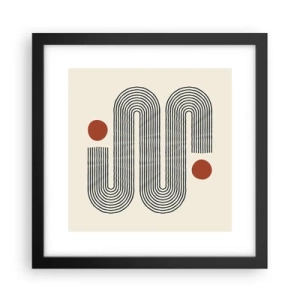 Póster en marco negro - De principio a fin - 30x30 cm