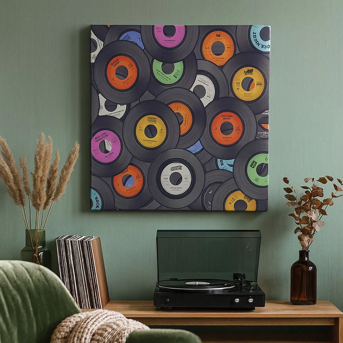 Cuadro sobre lienzo - Impresión de Imagen - Colores de los clásicos - 30x30 cm