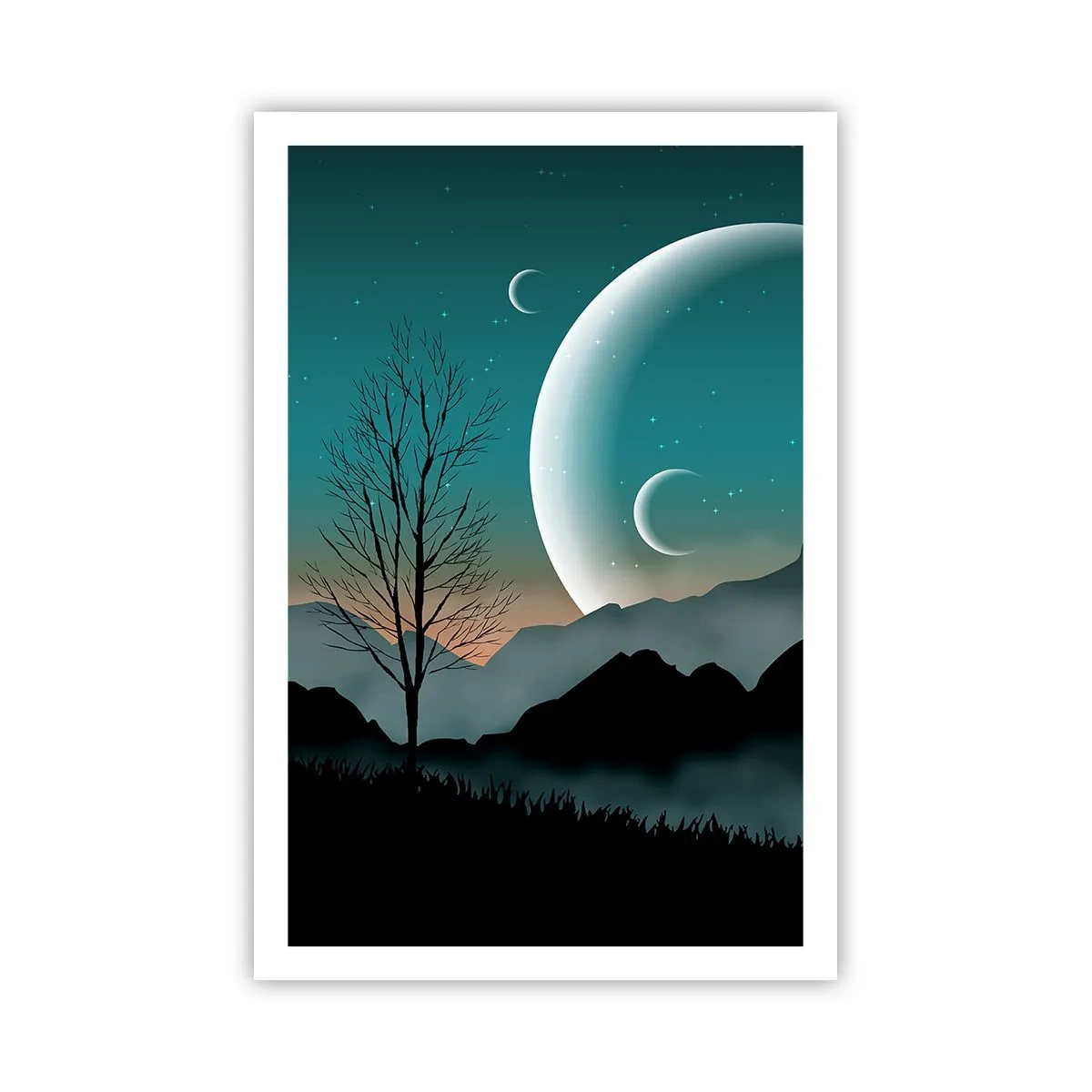 Póster - Un carnaval de noche estrellada - 61x91 cm