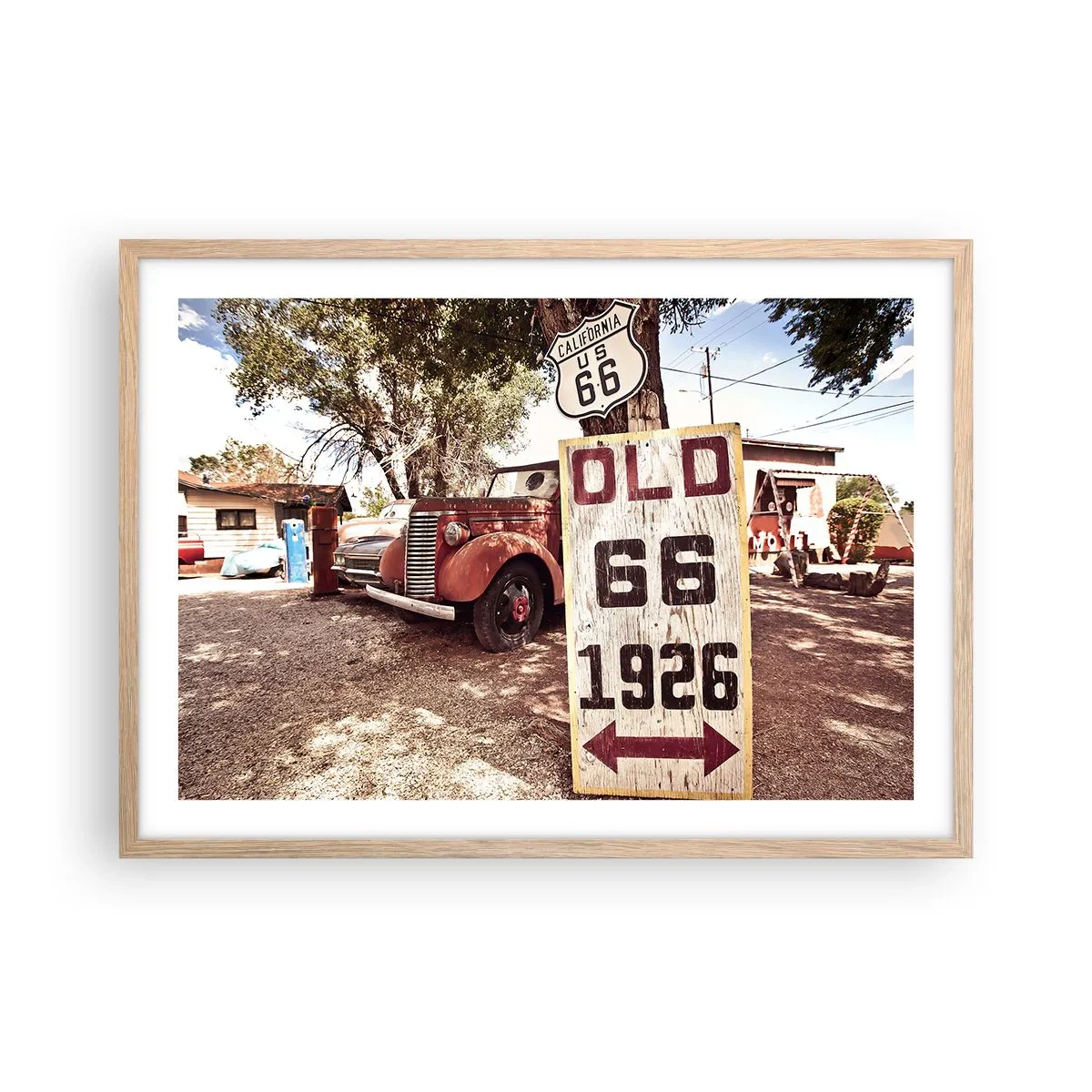 Póster en marco roble claro - Una leyenda de la América profunda - 70x50 cm