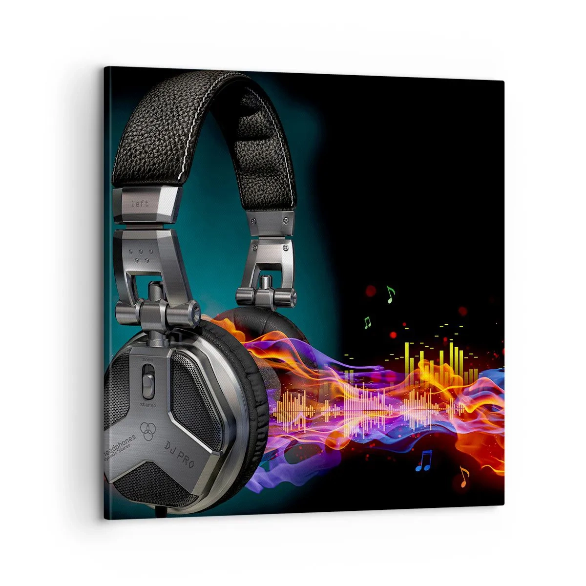 Cuadro sobre lienzo - Impresión de Imagen - En el fuego de la música - 60x60 cm