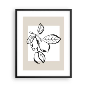 Póster en marco negro - Donde el limón madura... - 40x50 cm