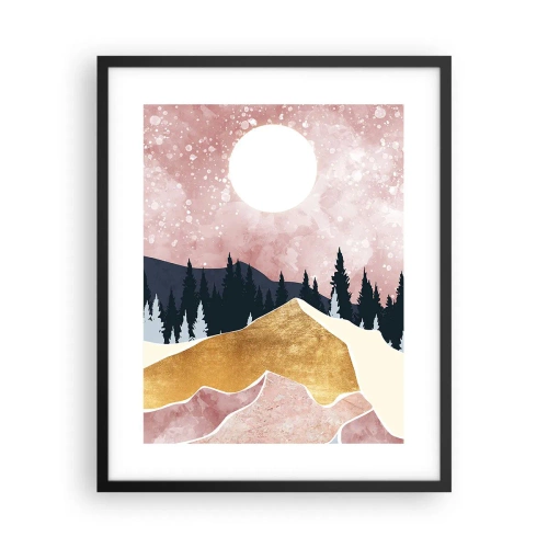 Póster en marco negro - Vigilancia nocturna - 40x50 cm