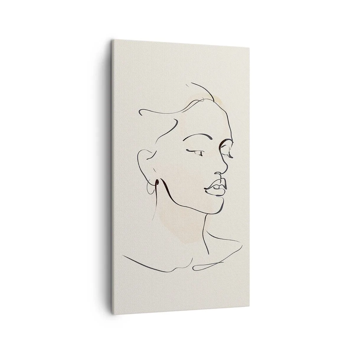 Cuadro sobre lienzo - Impresión de Imagen - Líneas que muestran seguridad - 45x80 cm