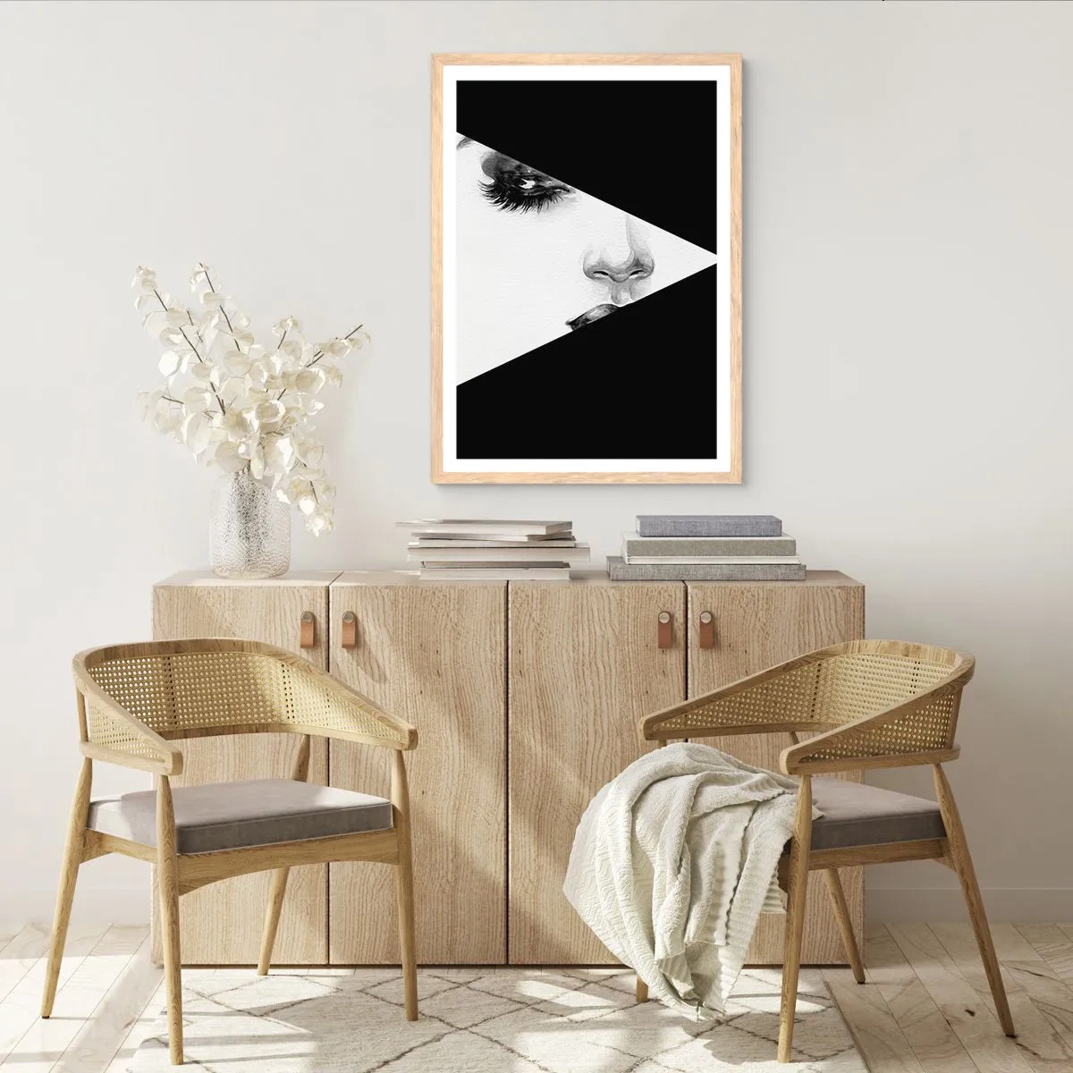 Póster en marco roble claro - Siempre hay algo por descubrir - 50x70 cm