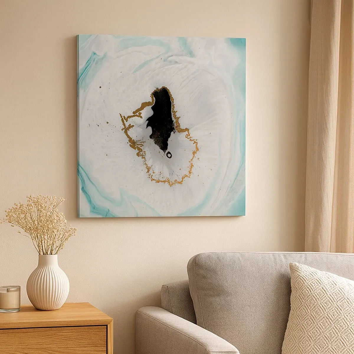 Cuadro sobre lienzo - Impresión de Imagen - Para acceder al interior - 30x30 cm