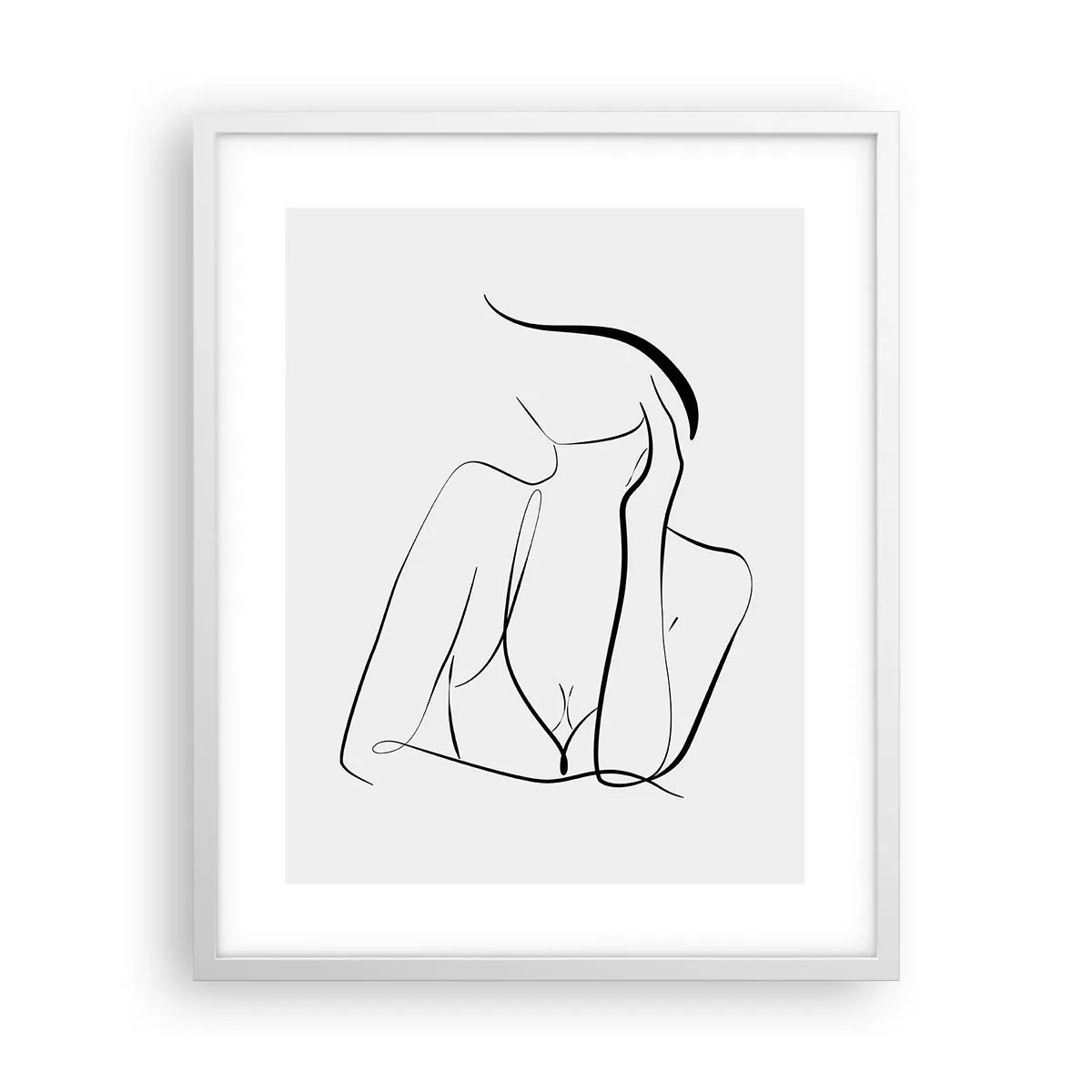 Póster en marco blanco - En la ola de sueños - 40x50 cm