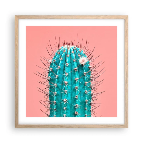 Póster en marco roble claro - Se mira, pero no se toca - 50x50 cm