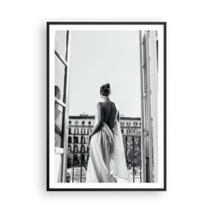 Póster en marco negro - Despertar de los sentidos - 70x100 cm