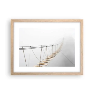Póster en marco roble claro - ¿Adónde le llevará? - 40x30 cm