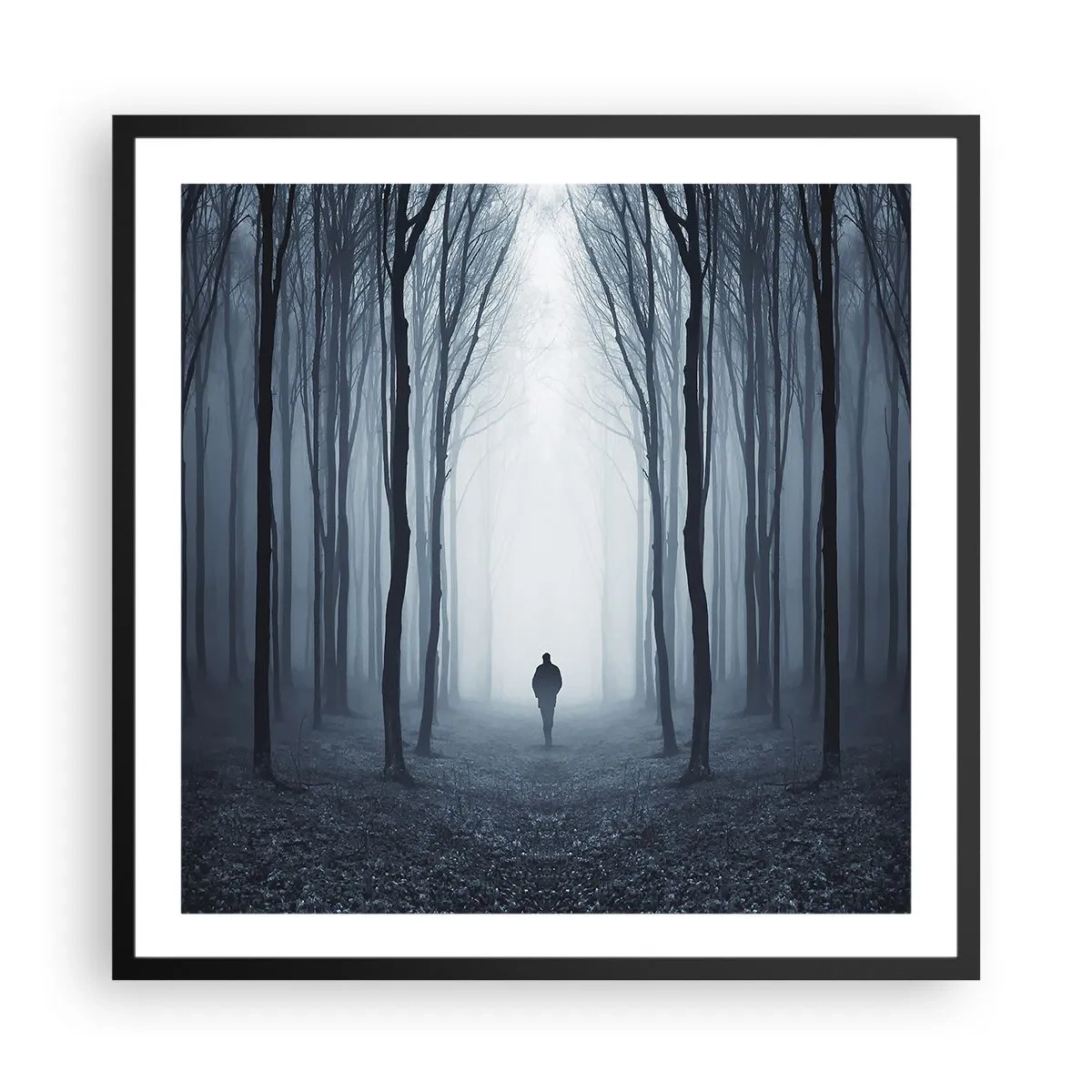 Póster en marco negro - Alto y claro - 60x60 cm