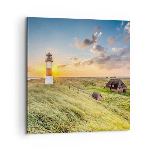 Cuadro sobre lienzo - Impresión de Imagen - Entre las olas - 60x60 cm