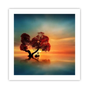 Póster - La lejanía y el silencio del mundo - 50x50 cm