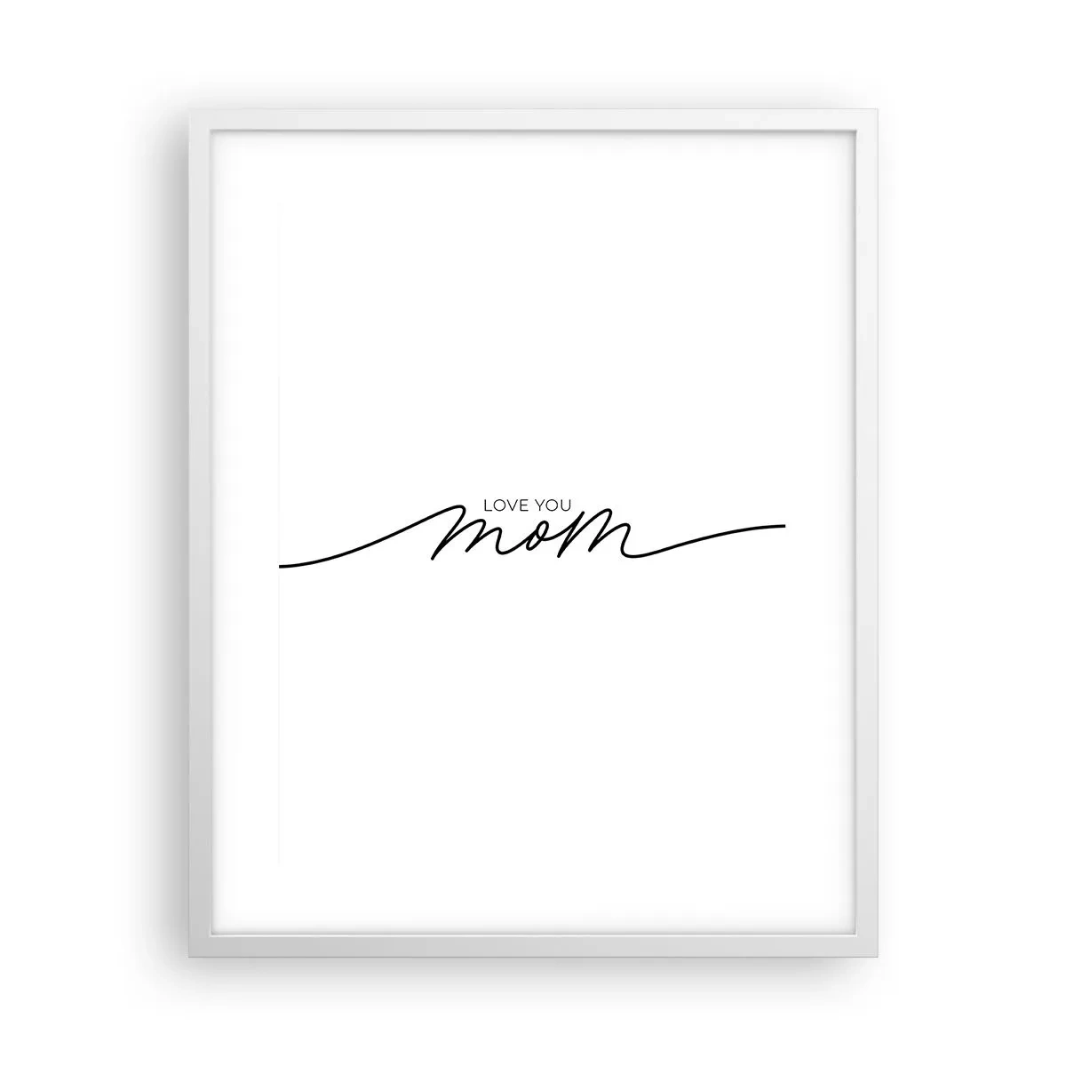 Póster en marco blanco - Gran emoción - 40x50 cm