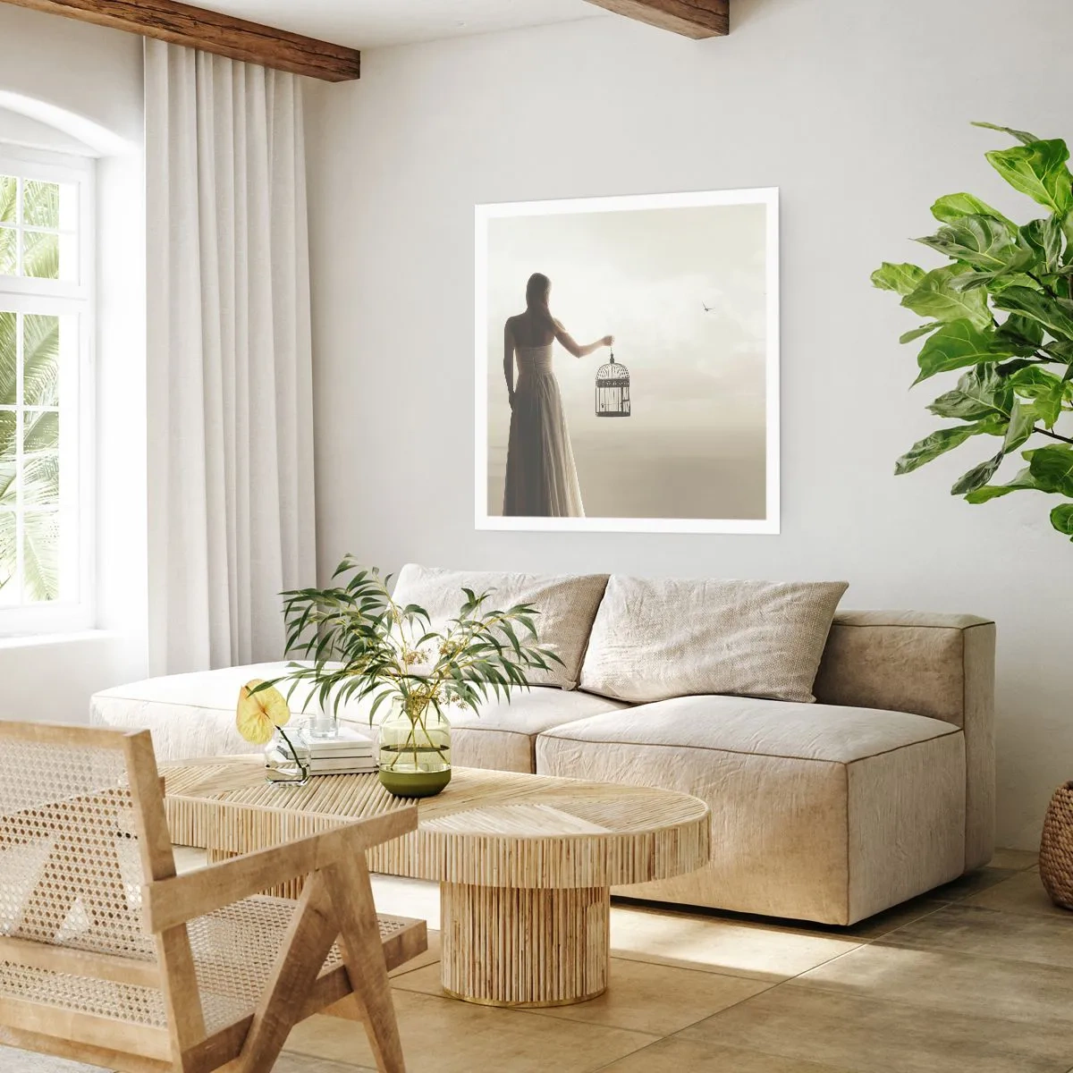 Póster - Sé libre - 40x40 cm