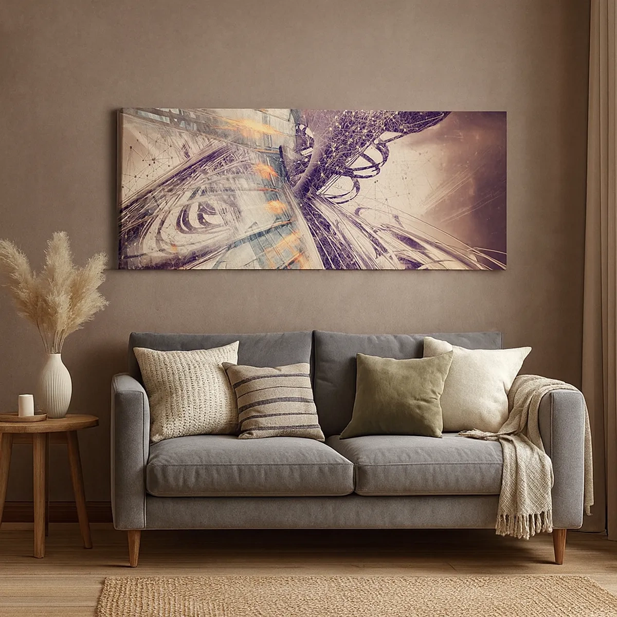 Cuadro sobre lienzo - Impresión de Imagen - Con mucha prisa - 30x30 cm