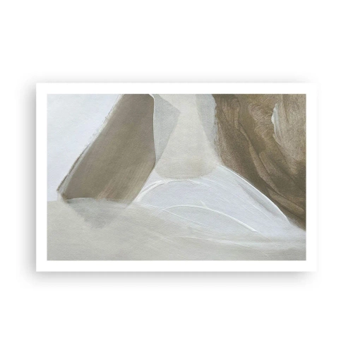 Póster - Ola de blanco - 91x61 cm