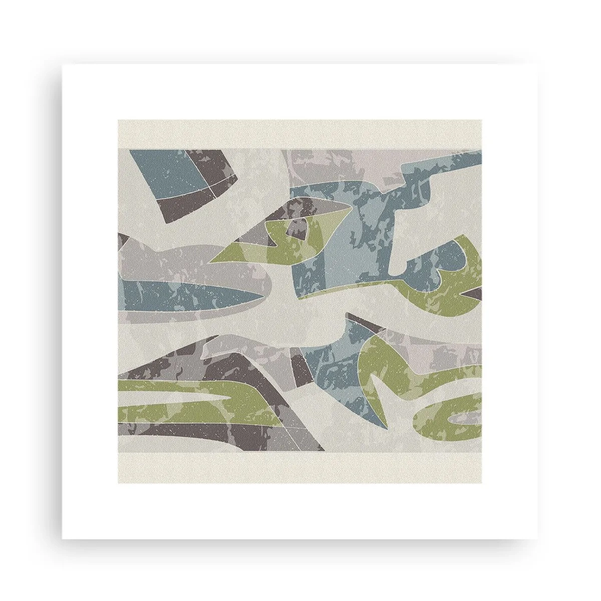 Póster - Composición tras vidriera - 30x30 cm