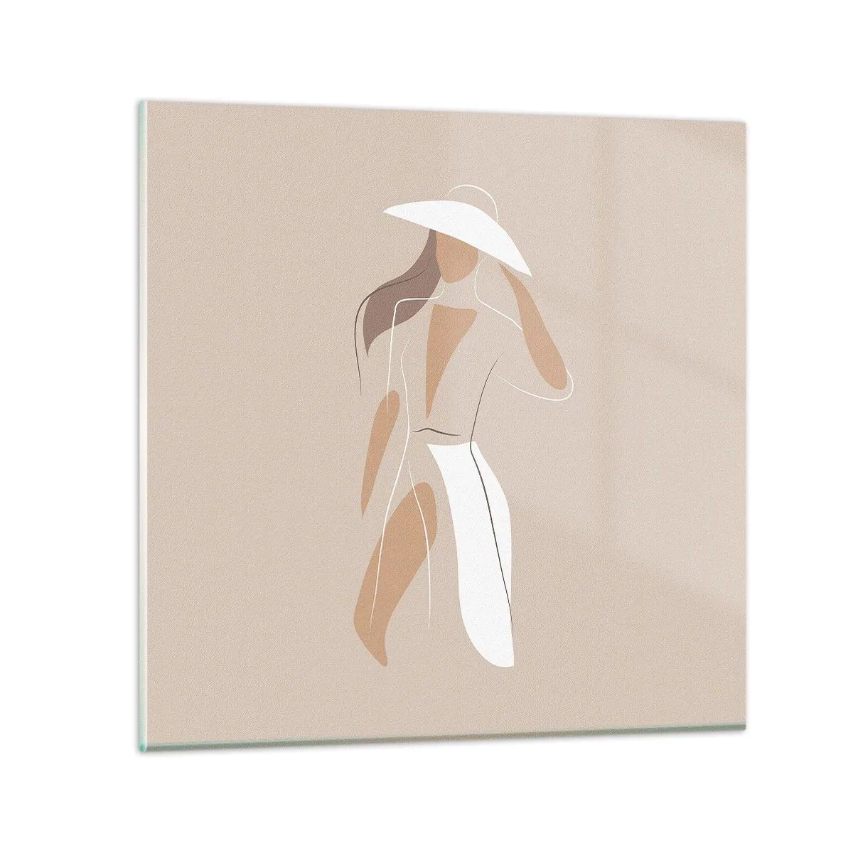 Cuadro sobre vidrio - Impresiones sobre Vidrio - La moda es alegría - 30x30 cm