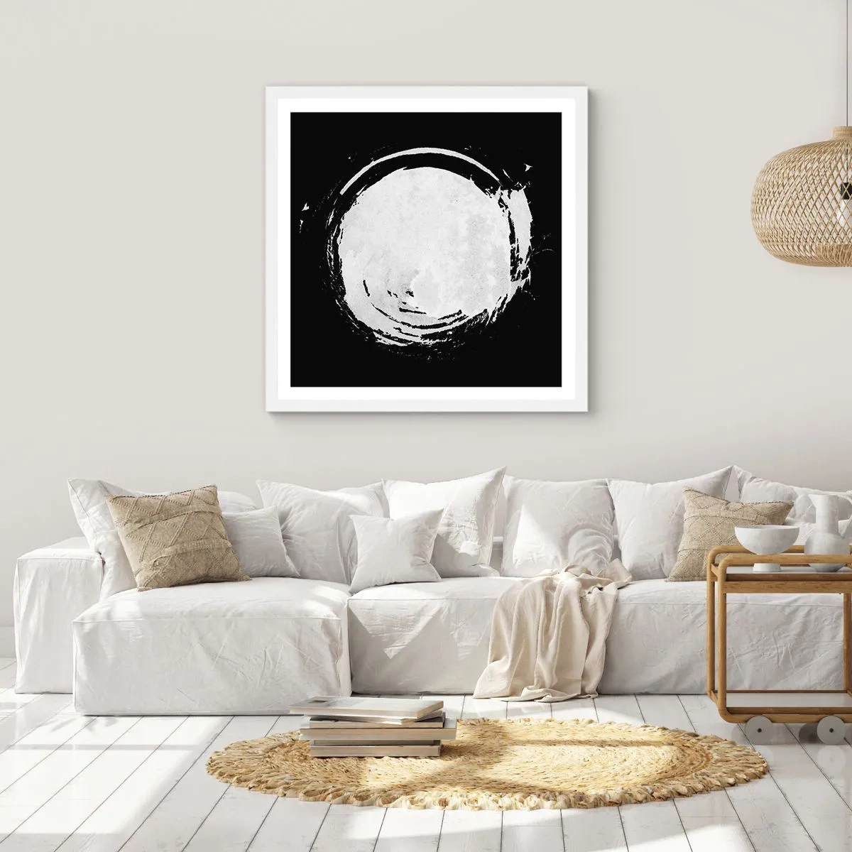 Póster en marco blanco - La buena salida - 60x60 cm