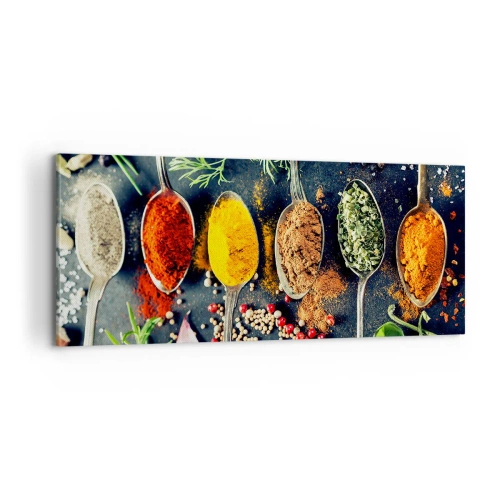 Cuadro sobre lienzo - Impresión de Imagen - Magia culinaria - 100x40 cm
